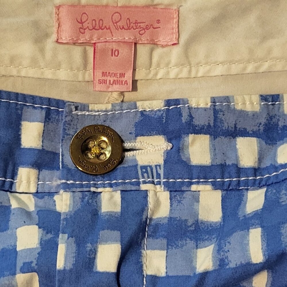 Lilly Pulitzer Lorelei Bennett Blue Feeling Beachy Mini Skort Size 10 - Picture 4 of 4